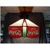 Image 2 : HANGING COCA-COLA  PLASTIC LIGHT FIXTURE- ELECTRIC LOCATION: LOWER LEFT