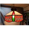 Image 2 : HANGING COCA-COLA PLASTIC LIGHT FIXTURE- ELECTRIC  LOCATION: LOWER LEFT
