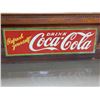 Image 1 : DRINK COCA-COLA SST SIGN -"REFRESH YOURSELF" ST. THOMAS METAL SIGN - SELF FRAMED- CUT ON RIGHT  END 