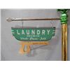 Image 2 : BEATTY WASHING MACHINE PROFESSIONALLY RESTORED TO JOHN DEERE WITH YARD  LIGHT INCLUDES LAUNDRY SIGN 
