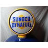 Image 2 : MARTIN & SCHWARTZ SUNOCO DYNA FUEL GAS PUMP PROFESSIONALLY RESTORED- METAL BODY GLOBE WITH  REPRO LE