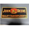 Image 2 : LOT OF 2 JOHN DEERE SIGNS JOHN DEERE FARM IMPLEMENTS 4 LEGGED DEER SSP SIGN  18" X 8" - SST SIGN 16 
