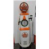 Image 1 : MARTIN & SCHWARTZ CLOCK FACED 20 GAL. GAS PUMP PROFESSIONALLY RESTORED TO SUPERTEST- METAL GLOBE-  R