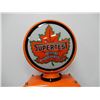 Image 2 : MARTIN & SCHWARTZ CLOCK FACED 20 GAL. GAS PUMP PROFESSIONALLY RESTORED TO SUPERTEST- METAL GLOBE-  R
