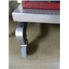 Image 2 : DOUBLE SIDED METAL SHELF UNIT ON CASTERS 48" X  32" X 76 " - ADJUSTIBLE SHELVING CONTENTS NOT INCLUD