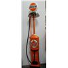 Image 1 : BOWSER RED SENTRY SIDEWALK GAS PUMP PROFESSIONALLY RESTORED- PATENT DEC. 17, 1912 -  MILK GLASS GASO