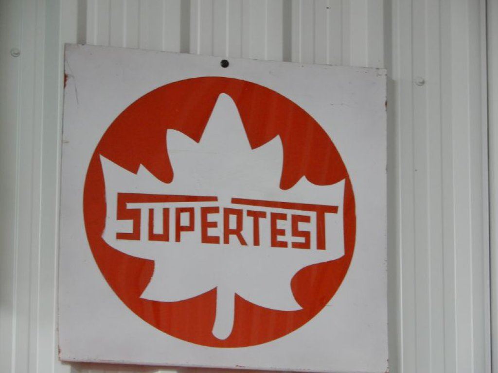 Small Super Test Sign GROUP OF 3 NYLON FLAGS & 2 SMALL SUPERTEST SIGNS SIGNS - MASONITE ...