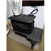Image 1 : CAST IRON SETTLERS STOVE PAT 1859 - WITH ACCESSORIES - 24 1/2" X 19" X 18  1/2" - NEW PERFECTIONS ST