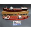 Image 1 : LOT OF 2 TEXACO BATTERY OPERATED TOY TANKERS BOATS 1961 EXCLUSIVE DEALER OFFER - ONE BOX & BROCHURE 