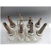 Image 2 : 8 QT. OIL BOTTLES WITH WIRE RACK CARRIER 5 ECO SPOUTS LOCATION: SUPERTEST ROOM