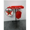 Image 1 : OIL DRAIN CART PROFESSIONALLY RESTORED TO TEXACO 20" X 15" X 35" - DSP SIGN & VALOR FUEL TANK LOCATI