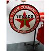 Image 5 : OIL DRAIN CART PROFESSIONALLY RESTORED TO TEXACO 20" X 15" X 35" - DSP SIGN & VALOR FUEL TANK LOCATI