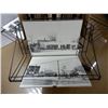 Image 9 : WIRE BASKET ROTATING BOOK RACK 16" X 8" BASKETS - FRAMED PHOTOS & VARIOUS TEXACO  ADVERTISMENTS - 32