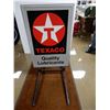 Image 2 : TEXACO QUALITY LUBRICANTS DST SIDEWALK SIGN SOME WEAR - LOCATION: LOWER RIGHT