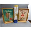 Image 1 : GROUPING OF 3 SODA SHOP ADVERTISING ITEMS 2 NEILSON D/S ADV. BOARDS- ROBINSON CONE DISPENSER LOCATIO