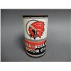 Image 1 : RED INDIAN MOTOR OIL IMP QT CAN EMBOSSED TOP - SURFACE RUSTING LOCATION: LOWER RIGHT