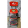 Image 1 : VINTAGE 3 STEP STEP STOOL- RESTORED COCA-COLA  LOCATION: SODA SHOP