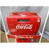 Image 2 : 3 TIER COKE WIRE RACK- WITH TOPPER & CONTENTS D/S RACK- TOPPER PAINT LOSS ONE SIDE- THERMOS-  RADIO-