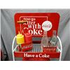 Image 4 : 3 TIER COKE WIRE RACK- WITH TOPPER & CONTENTS D/S RACK- TOPPER PAINT LOSS ONE SIDE- THERMOS-  RADIO-