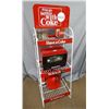 Image 5 : 3 TIER COKE WIRE RACK- WITH TOPPER & CONTENTS D/S RACK- TOPPER PAINT LOSS ONE SIDE- THERMOS-  RADIO-