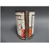 Image 2 : RED INDIAN MOTOR OIL IMP GAL CAN BILINGUAL - NO LID - SHOWS WEAR & HOLES IN TOP LOCATION: LOWER RIGH