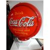 Image 1 : COCA-COLA PLASTIC LIGHT UP GLOBE WITH BASE - COPY FROM 1940 ADVERTISING - 13 1/2" LOCATION: SODA SHO