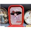 Image 4 : ASSORTMENT OF COKE & PEPSI  COLLECTIBLES 5 COKE & PEPSI TRAYS - NAIL DAMAGE ON TRAYS-   PLASTIC PEPS