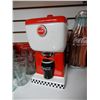 Image 3 : LOT OF COCA-COLA COLLECTIBLES 14 GLASSES VARIOUS SIZES- CERAMIC DISPENSER- SODA  FOUNTAIN LAMP- 2 TI