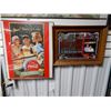 Image 1 : LOT OF 2 COCA-  COLA FRAMED  ADVERTISING "NOW HAVE A COKE" - PAPER -  24 1/4" X 24 1/4"  MIRROR - 21