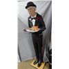Image 1 : "LOU' THE VIBRATING BUTLER SERVING TRAY & CONTENTS -  21" X 24" X 72" LOCATION: SODA SHOP