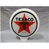 Image 2 : TEXACO MILKGLASS GLOBE 10" REPRO LENSES LOCATION: UPPER LEFT