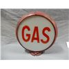 Image 2 : GAS PUMP GLOBE PLASTIC BODY - PLASTIC 13 1/2" LENSES - REPRO LOCATION: UPPER LEFT