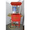 Image 1 : POPCORN CART WITH WHEELS 31" X 20" X 57" LOCATION: LOWER RIGHT