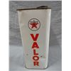 Image 2 : TEXACO VALOR MOTOR OIL 2 IMP. GAL. CAN CORRECT LID - SOME WEAR LOCATION: UPPER LEFT