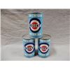 Image 2 : 3 REGENT PREMIUM IMP. QT. OIL CANS 2 FULL- SOME WEAR ON ALL LOCATION: UPPER RIGHT