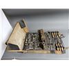 Image 1 : TINSMITH TOOL KIT IN LEATHER ATTACHE CASE BUCHNER TOOLS- HAND VICES- CRIMPING TOOLS- FILES LOCATION: