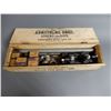 Image 1 : ARMSTRONG BROS. PIPE THREADER KIT WITH DYES ORIGINAL WOODEN CASE- DYES IN ORIGINAL BOXES- 19"  X 5" 