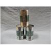 Image 2 : 3 B/A PEERLESS HEAVY DUTY  IMP. QT. OIL CANS ONE IS FULL- EMOBSSED TOPS- SOME WEAR LOCATION: UPPER R
