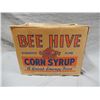 Image 3 : LOT OF 3 COLLECTIBLES CARDBOARD BEEHIVE CORN SYRUP SHIPPING BOX - WOODEN  NECK YOKE - WOODEN CHEST 2