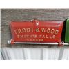 Image 2 : LOT OF 3 CAST TOOL BOX LIDS JOHN DEERE- McCORMICK- FROST & WOODS LOCATION: LOWER BACKROOM
