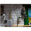 Image 1 : LOT OF GENERAL STORE COLLECTIBLES ROTARY SIEVE- SOCK STRETCHER- CARPET BEATERS-  VARIOUS KITCHEN TOO