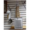 Image 2 : LOT OF GENERAL STORE COLLECTIBLES ROTARY SIEVE- SOCK STRETCHER- CARPET BEATERS-  VARIOUS KITCHEN TOO