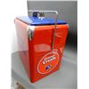 Image 2 : PROGRESS REFRIDGERATOR CO. COOLER RESTORE TO ORANGE CRUSH - WITH DRAIN & BOTTLE  OPENER ON 1 SIDE LO