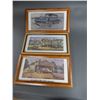 Image 1 : LOT OF 3 FRAMED GARAGE PICTURES A VISIT TO THE CHEV GARAGE - GOOD GRAPHICS LOCATION: LOWER BACKROOM