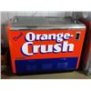 Image 1 : QUIKOLD 2 DOOR COOLER RESTORE TO ORANGE CRUSH BOTTLE OPENER ON FRONT - TIN MESH INTERIOR - 45" X  26
