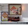 Image 1 : LOT OF ORANGE CRUSH FRAMED ORANGE CRUSH ADVERTISMENT 26" X 21 1/2"  -  SST SIGN 17 1/4" X 12 1/2" - 