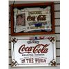 Image 1 : SET OF 2 COCA-COLA RELIEVES FATIGUE FRAMED MIRRORS LOCATION: LOWER BACKROOM