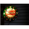 Image 2 : ORANGE CRUSH ELECTRIC CLOCK WORKING - 15" LOCATION: SODA SHOP