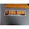 Image 2 : 4 SHELF PINE DISPLAY CABINET WITH CO0NTENTS DECALS - 15" X 17" 7 1/2" LOCATION: LOWER BACKROOM