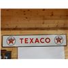 Image 1 : TEXACO SSP SIGN 130" X 24" - SOME PORC LOSS & TOUCH UP LOCATION: UPPER RIGHT